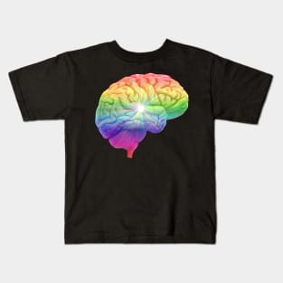 Luminescent Colorful Creative Rainbow Mind Kids T-Shirt